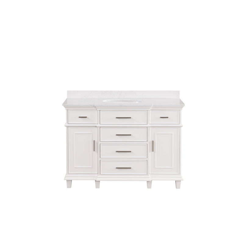 48" Single Sink Bathroom Vanity-White
