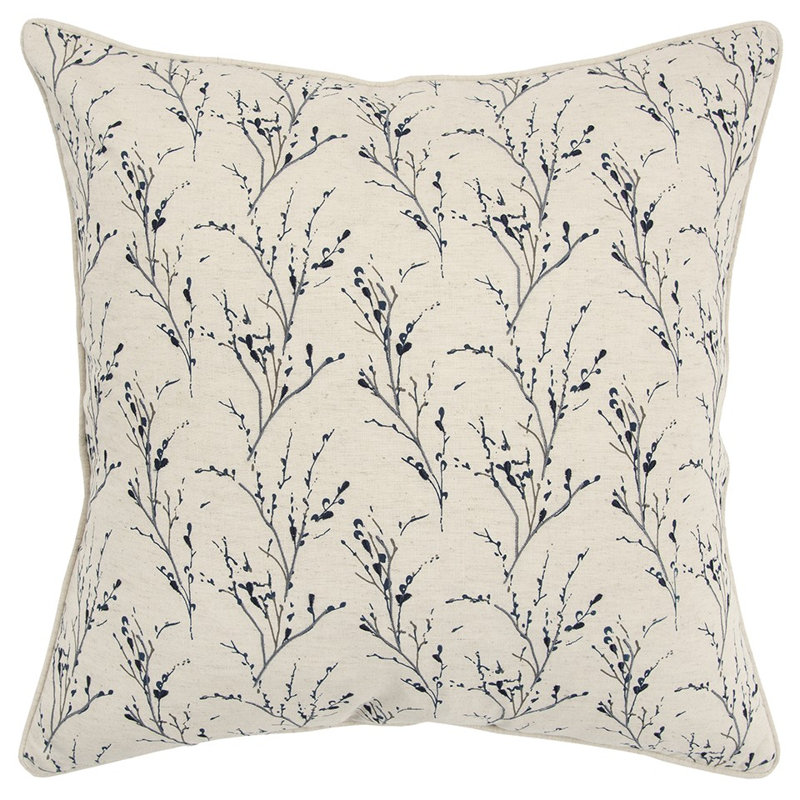 Coussin décoratif Tiny Floral Buds, Bleu
