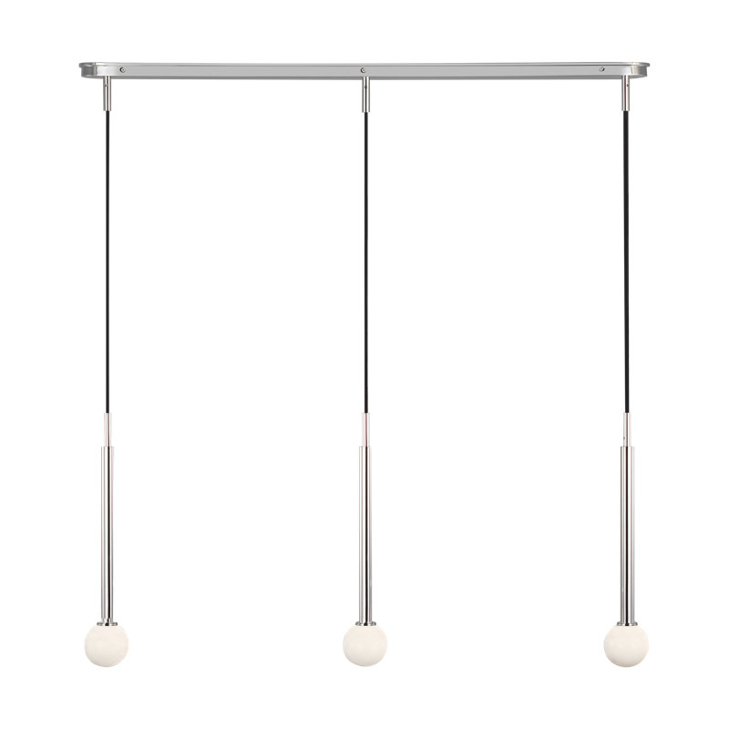 Nodes 3 - Light Chandelier, Polished Nickel