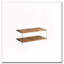 Table basse en verre trempé noyer 2 couches