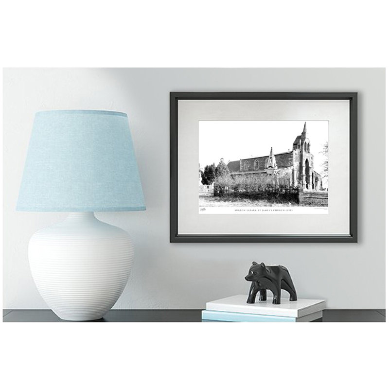 Burton Lazars, St James's Church C1955 - Single Picture Frame Print, 31.5cm H x 38.8cm W x 2.3cm D