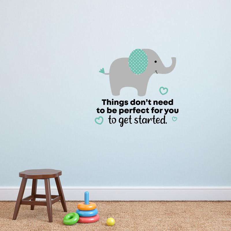 Text & Numbers Wall Decal, 40" H x 40" W x 0.05" D