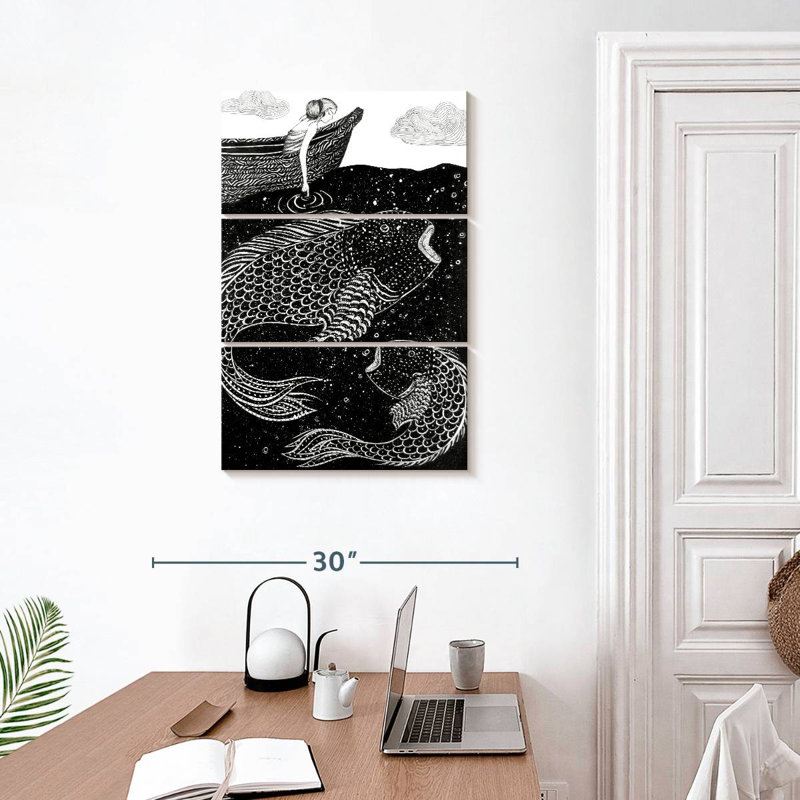 Brampt The Shimmering Sea Lights, 32" H x 20" W