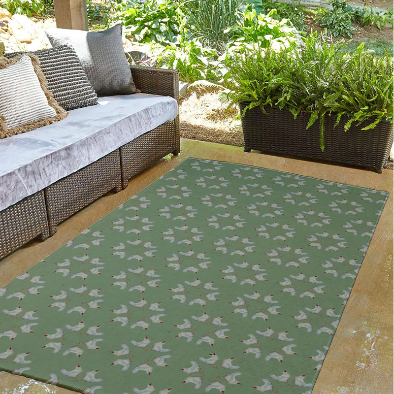 Elioth Chenille Geometric Indoor Rug, Rectangle 5' x 7'