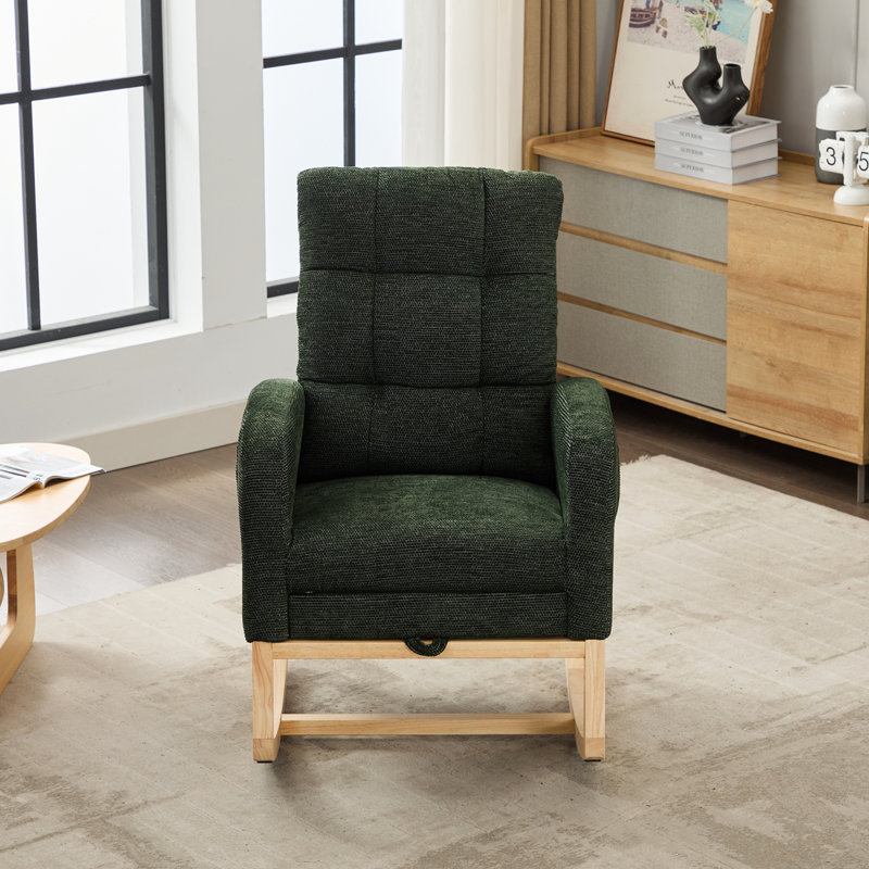 Chaise berçante Modern, Vert foncé