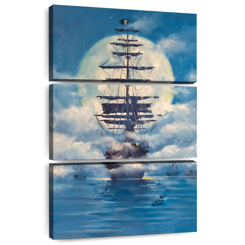Huile de bateau de pirate Aletra, H 23 po x l 14 po