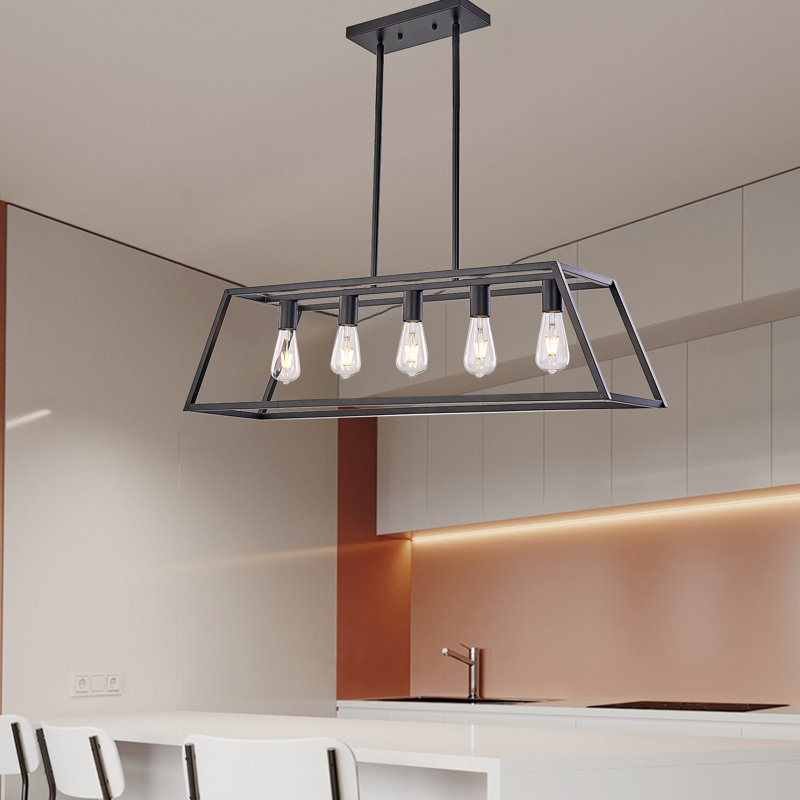 Jaijuan - Light Kitchen Island Pendant, 38.5" W, 5 Lights