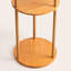 Lampe sur pied colonne 63,8 "avec tablettes en bois massif (ampoule incluse)