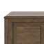 Coffre de rangement en bois massif brun vieilli Connaught