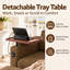 Canapé-lit convertible Wartow 81" en chenille, inclinable et 3 places avec tablette, port USB et rangement