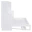 Lit escamotable double avec élévateur hydraulique et bureau - Lit mural peu encombrant pour petits appartements, blanc-480732966-480732953