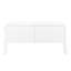 U_STYLE Console de 62,2 pouces à motif de vagues avec 4 portes et une tablette réglable, un canapé incurvé derrière le canapé, une table d'entrée étroite pour le salon, le vestibule et le couloir-815480568