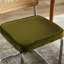 2 chaises de salle à manger de style moderne Mid-Century, velours olive, dossier, base en acier inoxydable, pour une durabilité accrue-482362775
