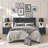 3-Drawer Modern Nightstand With Metal Legs-2063962755