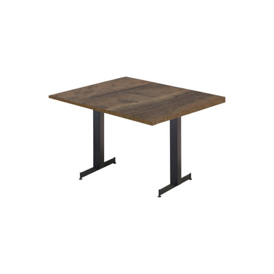 Rectangular with Steel Base Dining Table