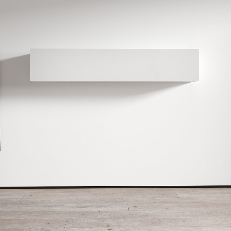 Balroop 2 Piece Floating Shelf, White