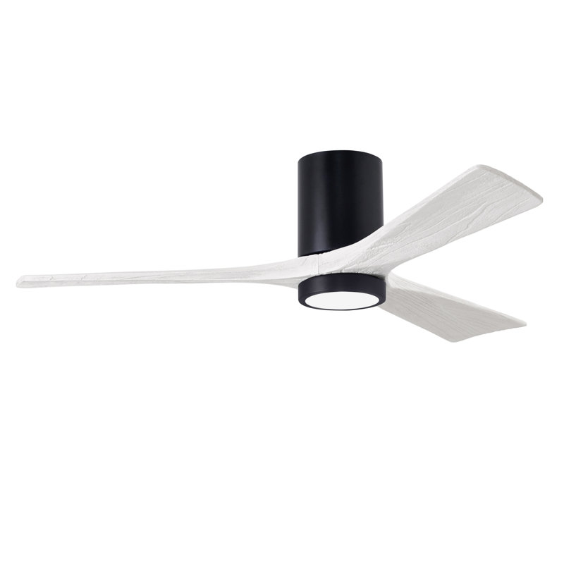 Irene LED Ceiling Fan, Matte Black, Matte White, 52"