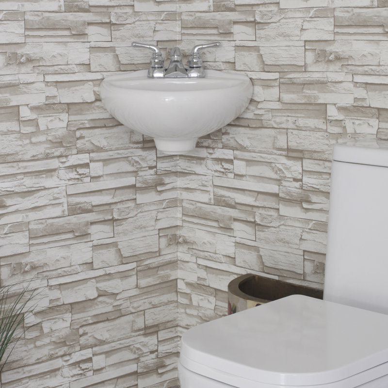 Vitreous China Corner Bathroom Sink with Overflow, White, 4" Centers
