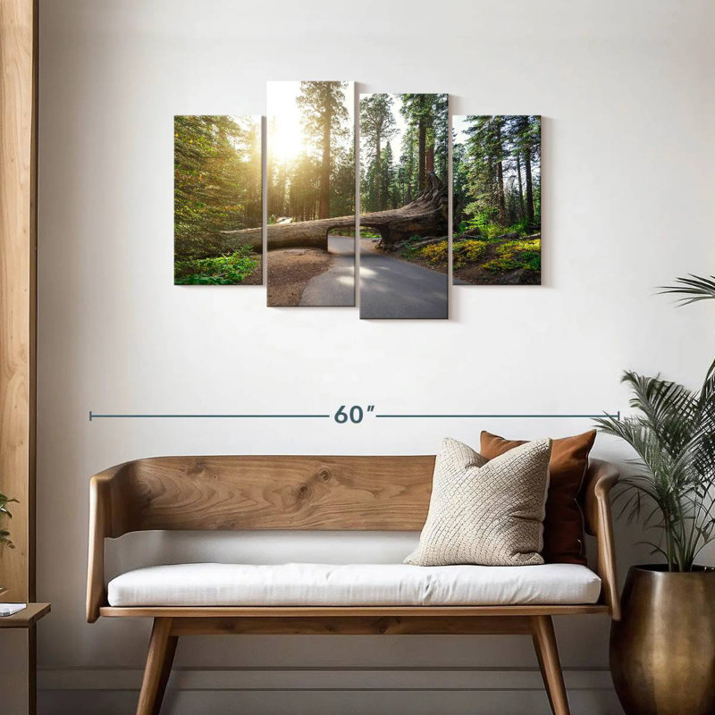 Mehar Sequoia Log Tunnel Road, 27" H x 43" W
