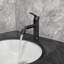 Robinet de lavabo de salle de bain, robinet de lavabo monotrou moderne à poignée simple