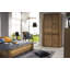 VELVET Solid and Manufactured Oak Wood 2-Door Wardrobe