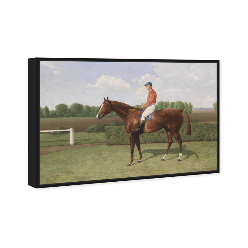 Emil Adam " Emil Adam - Gondolat " by Emil Adam Painting Print, Black Framed, 36" H x 54" W