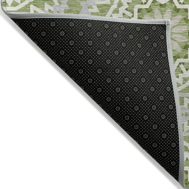 Tapis intérieur / extérieur en polyester tissé à la machine Kayann, Tapis de couloir 2 pi 3 po x 7 pi 6 po