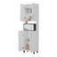Garde-manger double blanc avec rangement ouvert