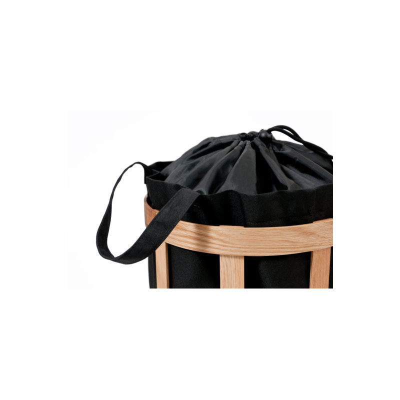 Wood Laundry Basket, Brown