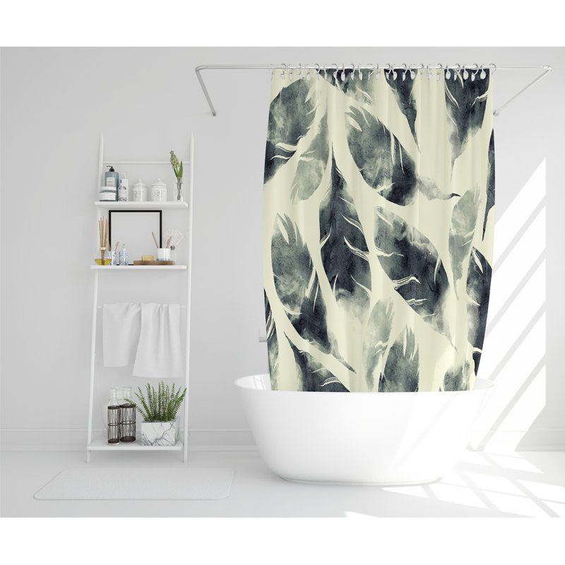 Brucie Polyester Shower Curtain Set