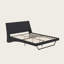 Structure de lit plateforme en cuir PU avec pieds trapézoïdaux Wave-1923291262-1923291260