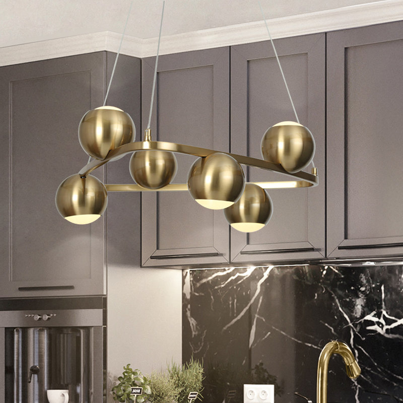 Bhagwan 6 - Light Statement Geometric LED Chandelier