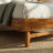 Gerrell Solid Wood Platform Bed Frame with Sculpted Spearhead Headboard – Mid-Century Modern Style, 800lbs Capacity, All Mattress Support, No Box Spring Needed-112609347-112609346