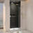 32-36"W X 72"H Left And Right Opening Universal Pivot Shower Door, Open Outside, With 1/4" And 5/16"  Tempered Glass And Brushed Nickel Finish-119869717