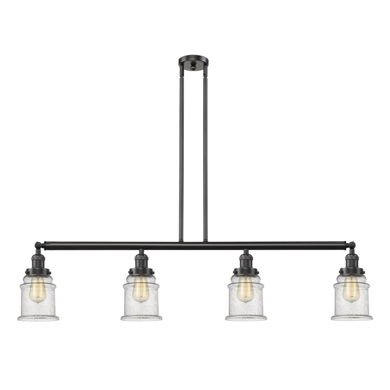 Galaviz 4 - Light Kitchen Island Pendant, No Bulb Included, Seedy, Polished Nickel