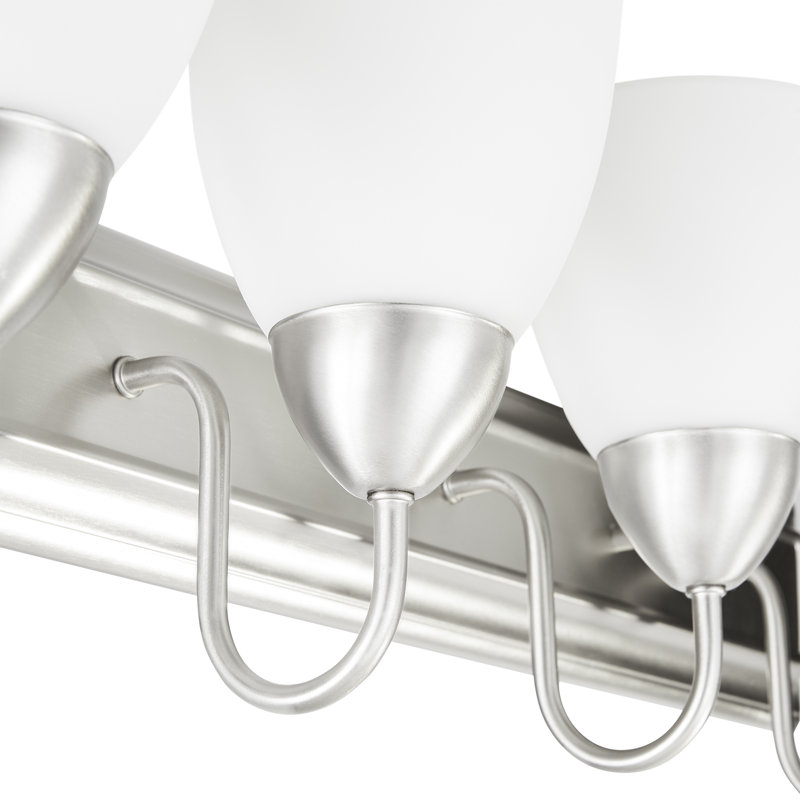 Appliquee à bras 4 lumières Billmont, Nickel satiné, H 26 po x l 8 po x P 6 po