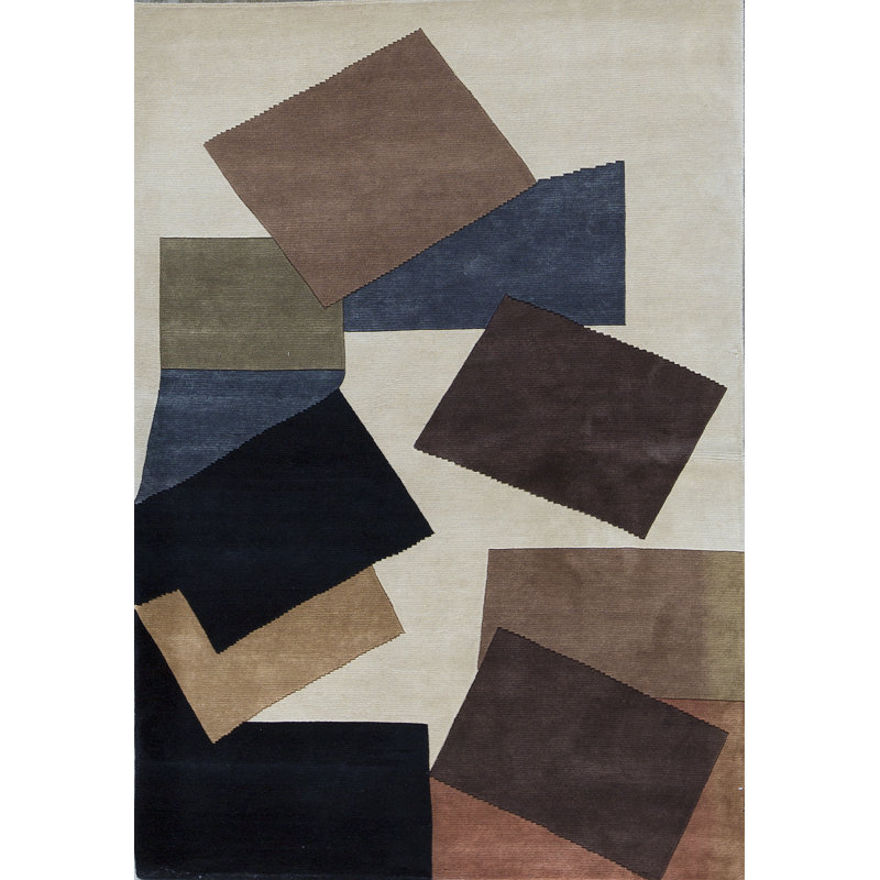 Hand-Knotted High-Quality Multi-Colored Area Rug