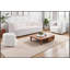 2 + 1 + 1, canapé de luxe moderne pour le salon, canapé rembourré blanc Boucle pour bureau à domicile