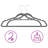 Materse Plastic Non-Slip Standard Hanger-136910916-136910918