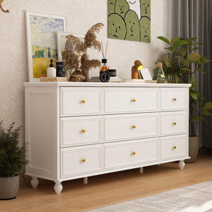 Super Glam Mirrored Nine Drawer Dresser 51.5 X 21 X 36 – Tacoma