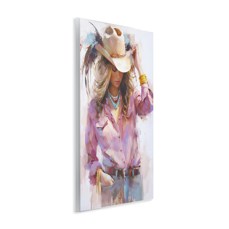 Plaque murale Cowboy Hat Reflections, design par Tina LeCour, H 15 po x l 10 po