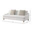 Canapé avec coussin réversible simple et 2 coussins