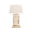 White Stone Table Lamp