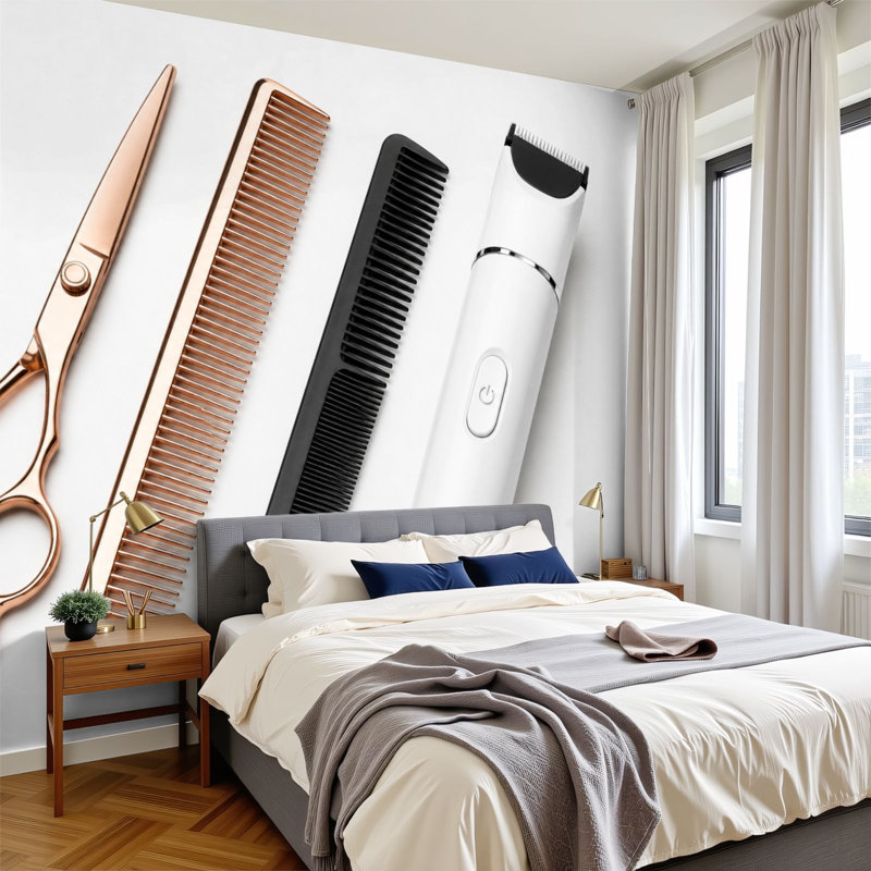 Papier peint adhésif auto-adhésif moderne pour la chambre à coucher L 69 po x l 96 po Peel and Stick