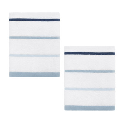 Izod Sandbar Blue 2-Pack Hand Towel Set