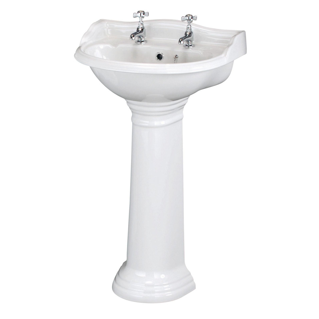 Nuie Chancery 500mm L x 400mm W Vitreous China U-Shaped Sink with Overflow