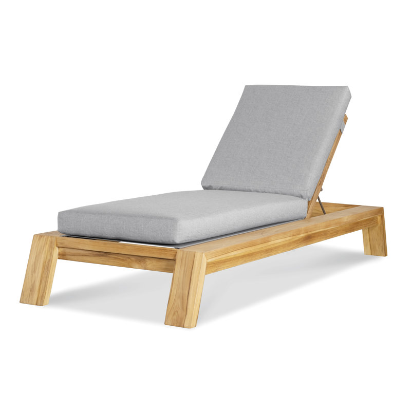Chaise longue en teck Solera