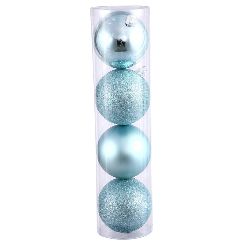 Décoration de boule décorative des Fêtes, 2.75", Bleu bébé