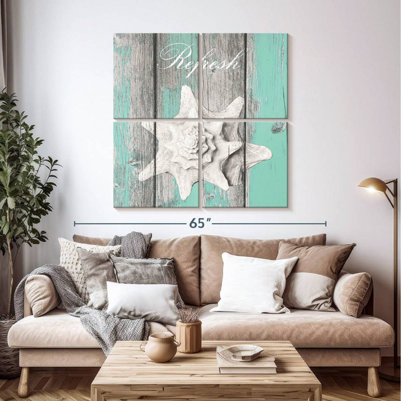 Aletra Rustic Coastal III, 45" H x 45" W