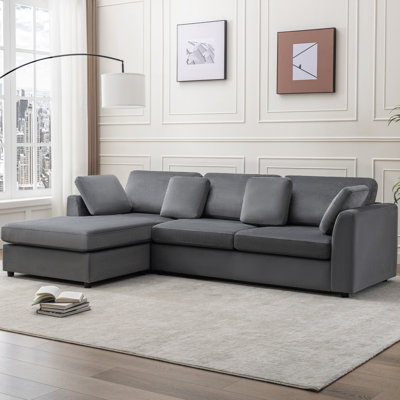 Wauseon 2 - Piece 108.7" Upholstered L Shape Sofa with Convertible Chaise